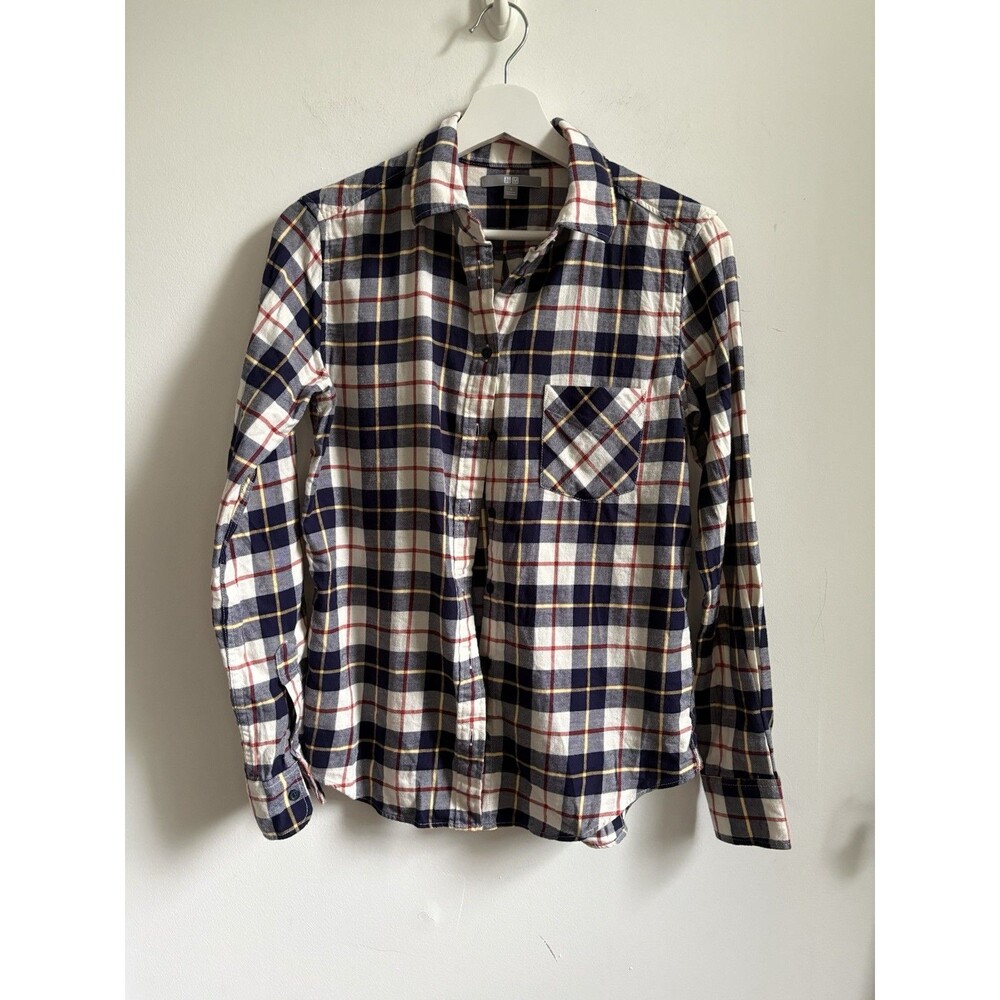 Uniqlo Flannel Button Up Small 100% Cotton